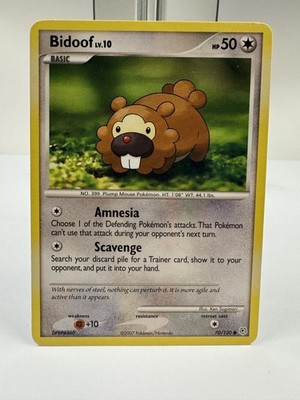 Pokemon Diamond Pearl Bidoof 70/130 2007