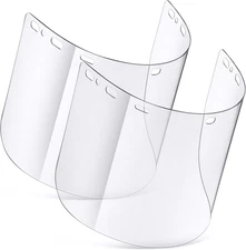 2 Pack Clear PETG Face Shield Compatible with MCR Safety 181640, 16 x 8 x 0.06 I