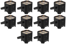 10 Chauvet DJ EZLink Par Q4BT ILS RGBA Rechargeable Par Wash Lights w/Bluetooth