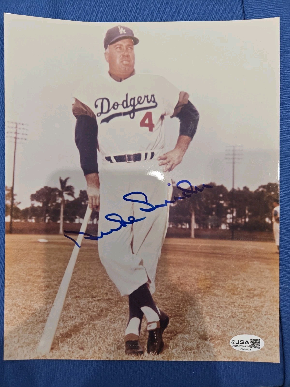 Duke Snider Autographed Signed 8x10 Photo JSA Certification Dodgers Wsc 