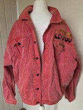 Ultra Rare 90's Vintage Campri NFL 49er's Red Denim Jacket. XL