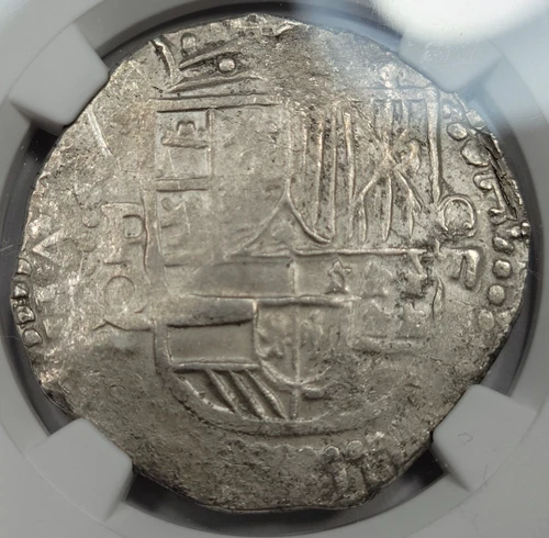 1612-1616 Cob 8 Reales NGC XF Potosi Bolivia Assayer Q Nice Type *K575