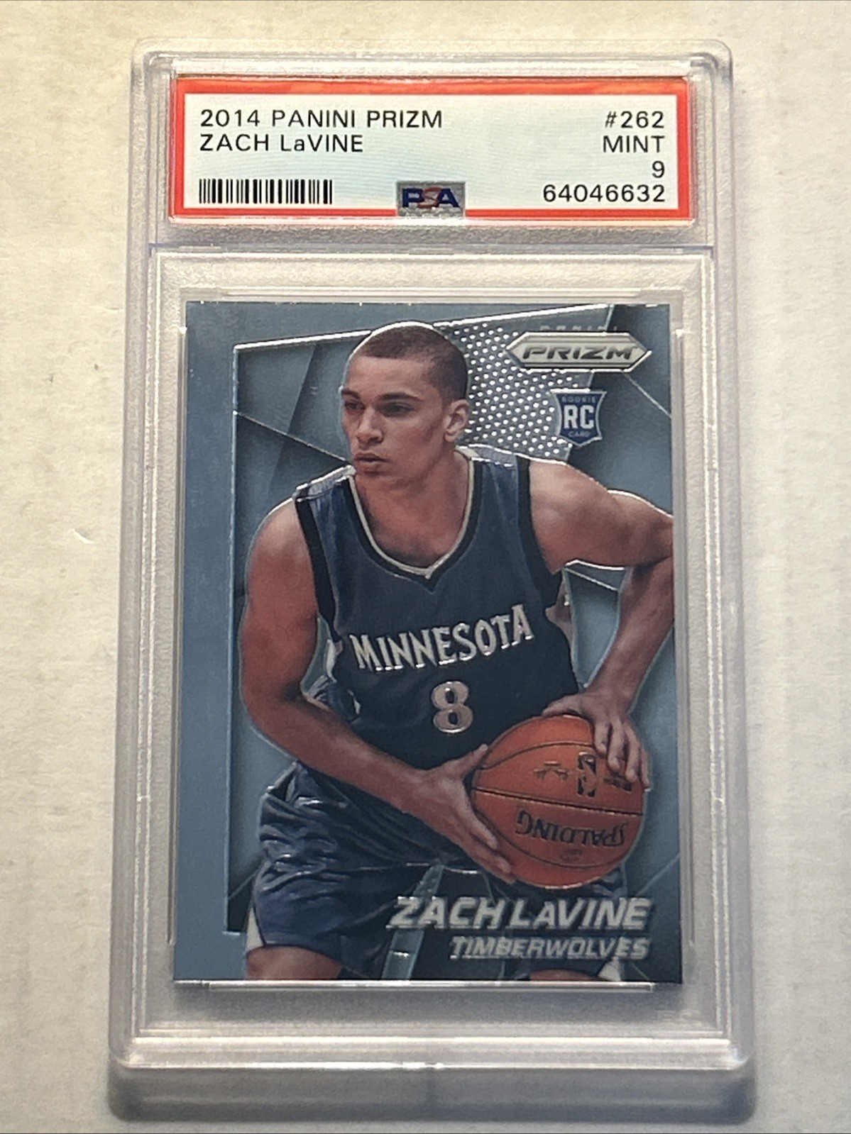 2014-15 Panini Prizm #262 Zach LaVine RC PSA 9