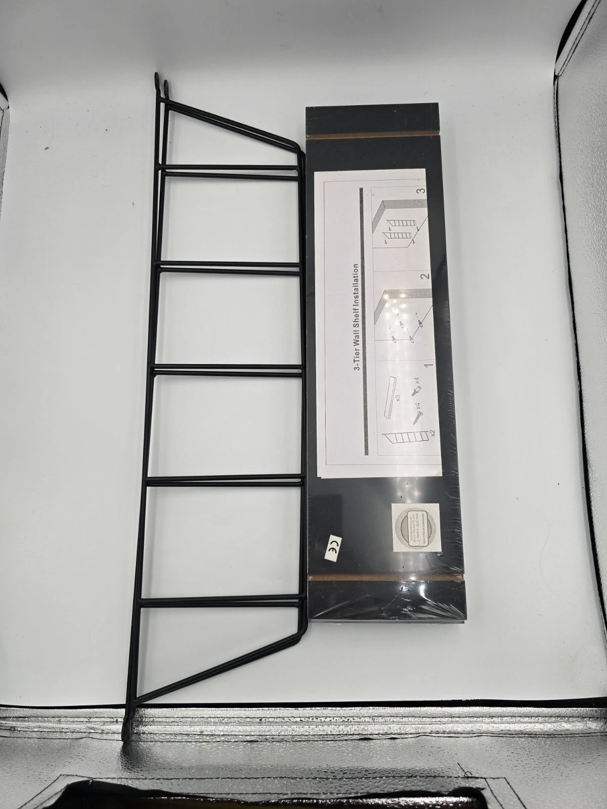 Pocket Wall Shelf With Three Shelves