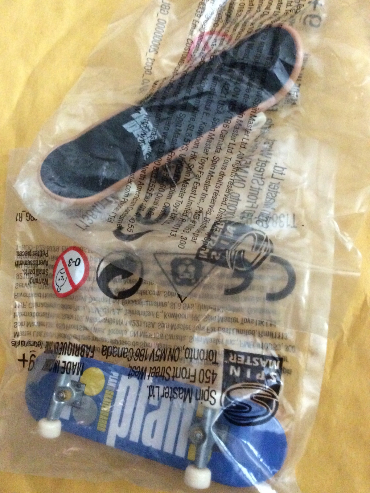 S 96mm Mini Fingerboard Spin Master New