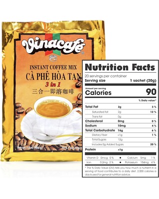 vinacafe 3 in 1 intant coffee Pack Of 5