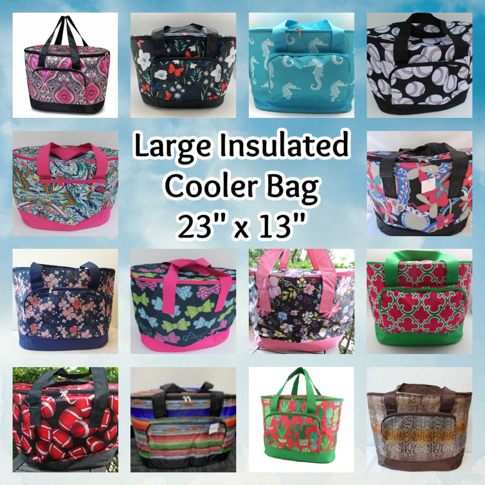 23 Large INSULATED COOLER BAG Beach Pool Travel Picnic Shopping Thermal  Tote