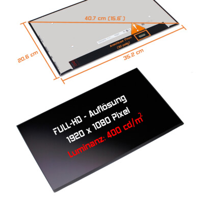 15,6'' LED Display matt passend für BOE NV156FHM-N6B 1920×1080 Full HD 400 Nits 