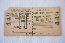 Hatch End LMS Railway Train Ticket
