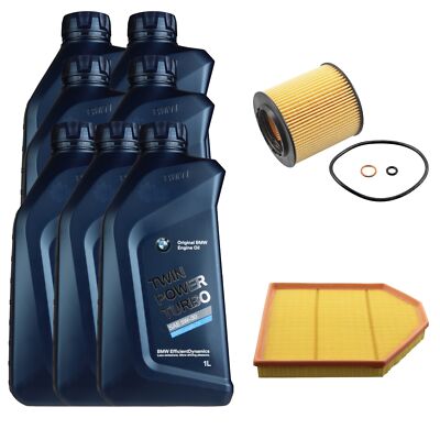 FEBI BILSTEIN Inspektionspaket 7L BMW Oil Twin Power Turbo 5W-30 für X3 F25