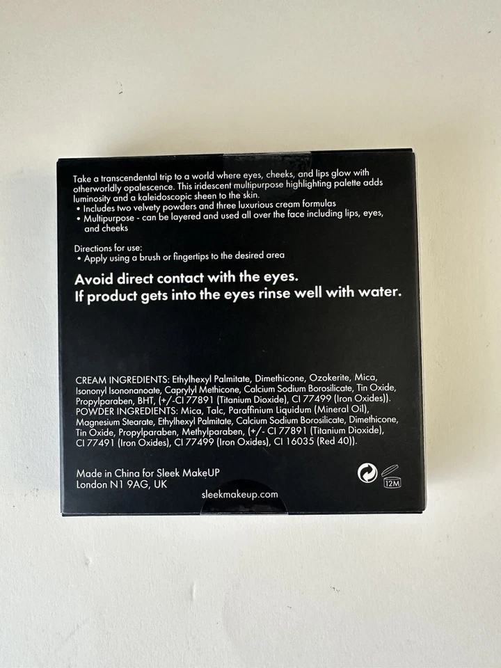 Sleek Highlighter Contour Palette 5 Shades Mirror Compact *DISTORTED DREAMS* - Image 4 of 4