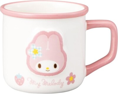 SANRIO Retro Enameled Mug White  Kaohana My Melody  approx. 300ml san4548-3