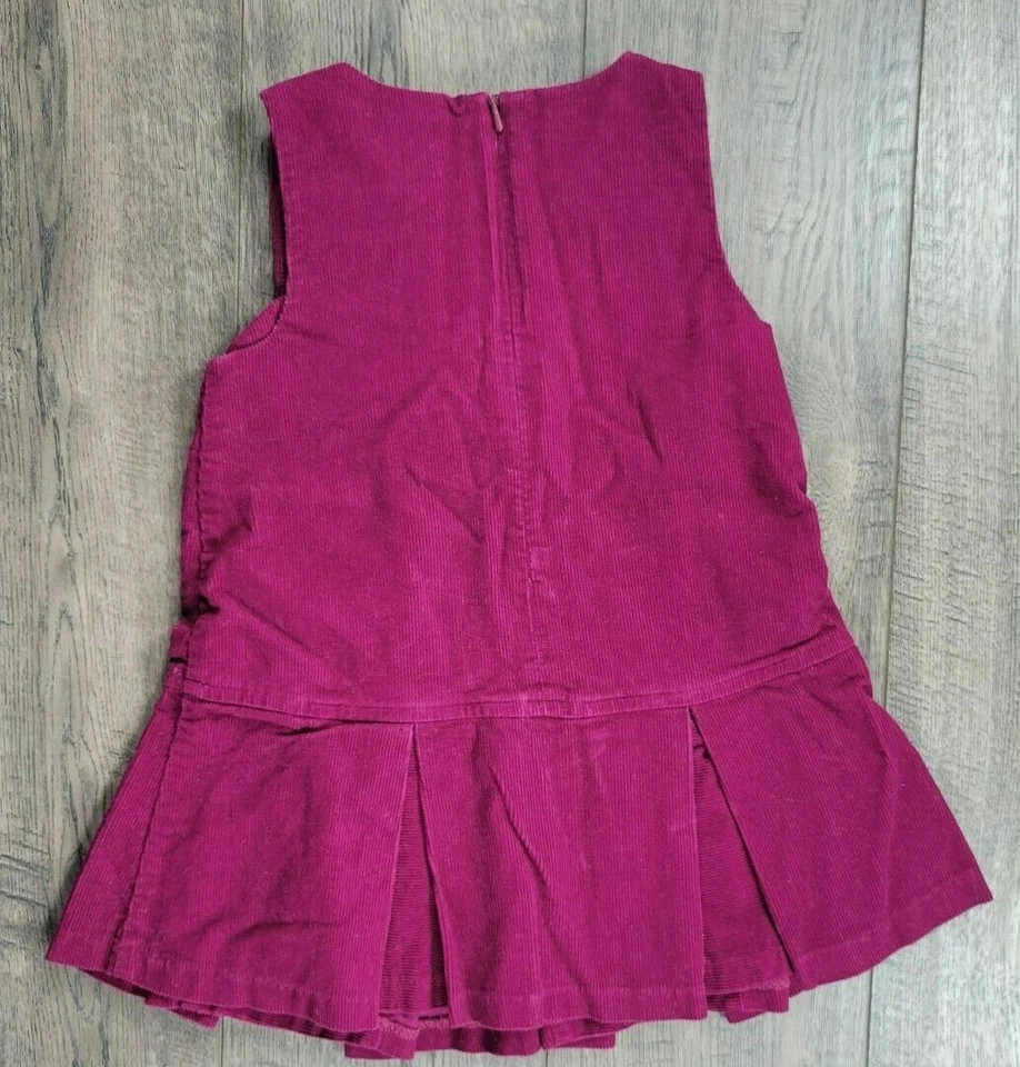 Vestido tipo jersey de pana canción folclórica vintage para bebé niña Gymboree 12-18 meses Foto 3 de 3