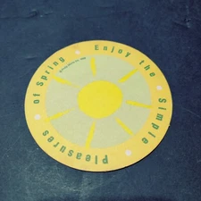 Philip Morris, Enjoy The Simple Pleasures OF Spring, Bar Coaster, 1999 *Mint*
