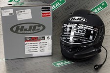 PCI Elite Wired HJC CS-R3 Full Face UTV SxS Helmet with Raceair Small Flat Black
