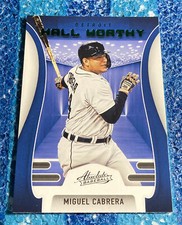 2022 Panini Absolute Miguel Cabrera GREEN PARALLEL Hall Worthy #HW-4