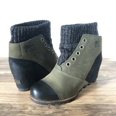 sorel sweater wedge boot