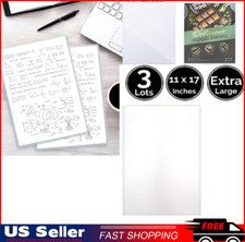 Extra Large Size Rigid Plastic Protector Sleeve For Poster 3 Lots 11 x 17 INCH