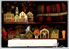 Wooster OH The Cat's Meow Village Decorative Art Postcard