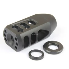 Tanker Muzzle Brake 6.5 Grendel 9/16-24 TPI w/ Washer & Nut
