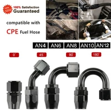 2Pcs AN6/AN8/AN10 Swivel Hose End Fitting Adapter Oil/Fuel/Gas Hose Line US