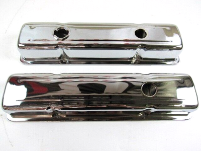 Speedmaster Chrome Steel Valve Covers For Chevy BBC 454 - Short