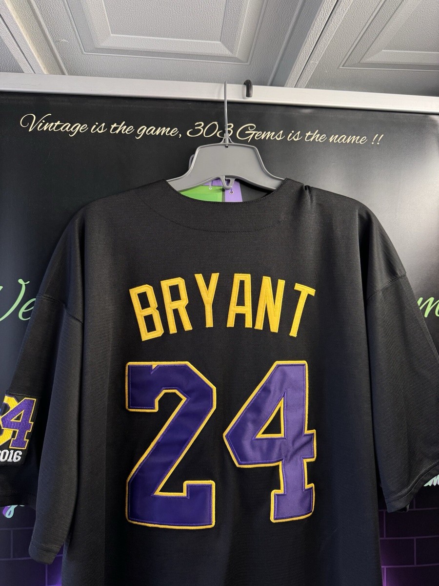 Kobe Bryant #8 #24 MAMBA FORVER BASEBALL STITCHED Jersey 1978-2020