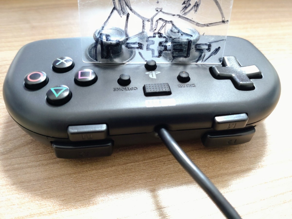 HORI Wired Controller Light Black for PS4 mini gamepad