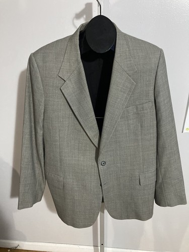 Tom James Corporate Image Grey Wool Two Button Blazer 42R