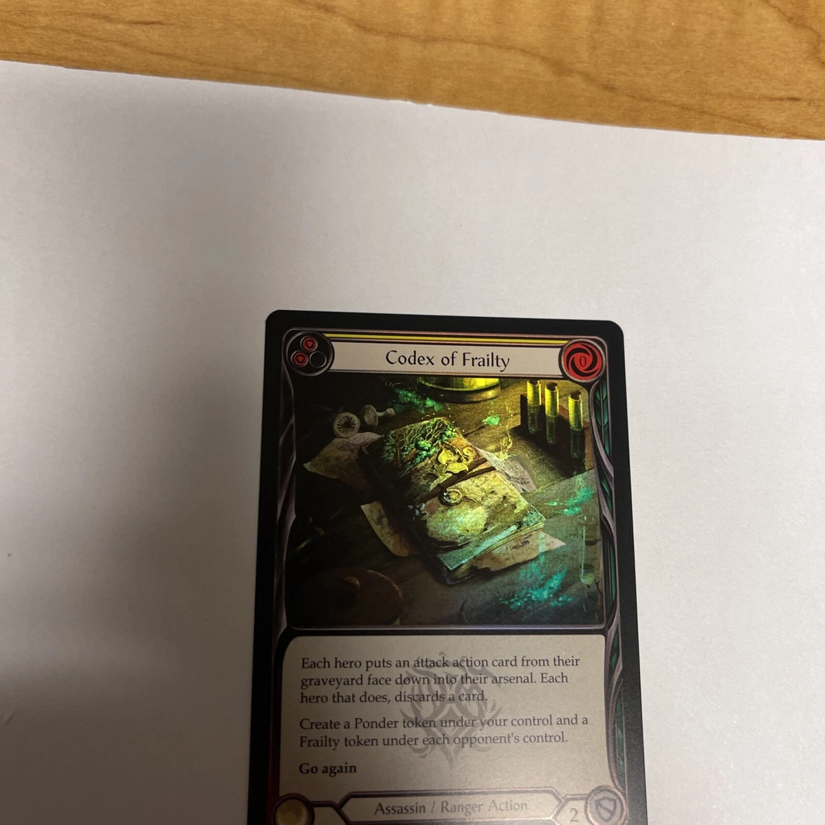 Flesh And Blood Codex of Frailty Outsiders Majestic rainbow foil