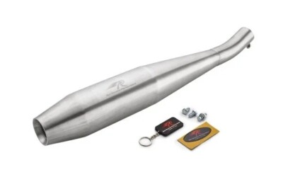 ''RED ROOSTER RUMBLER EXHAUST, MATTE'' FIT FOR ROYAL ENFIELD GT 535