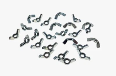 25 Pack 1/4-20 Zinc Plated Forged Steel Wing Nuts NWCF004C000STLZN