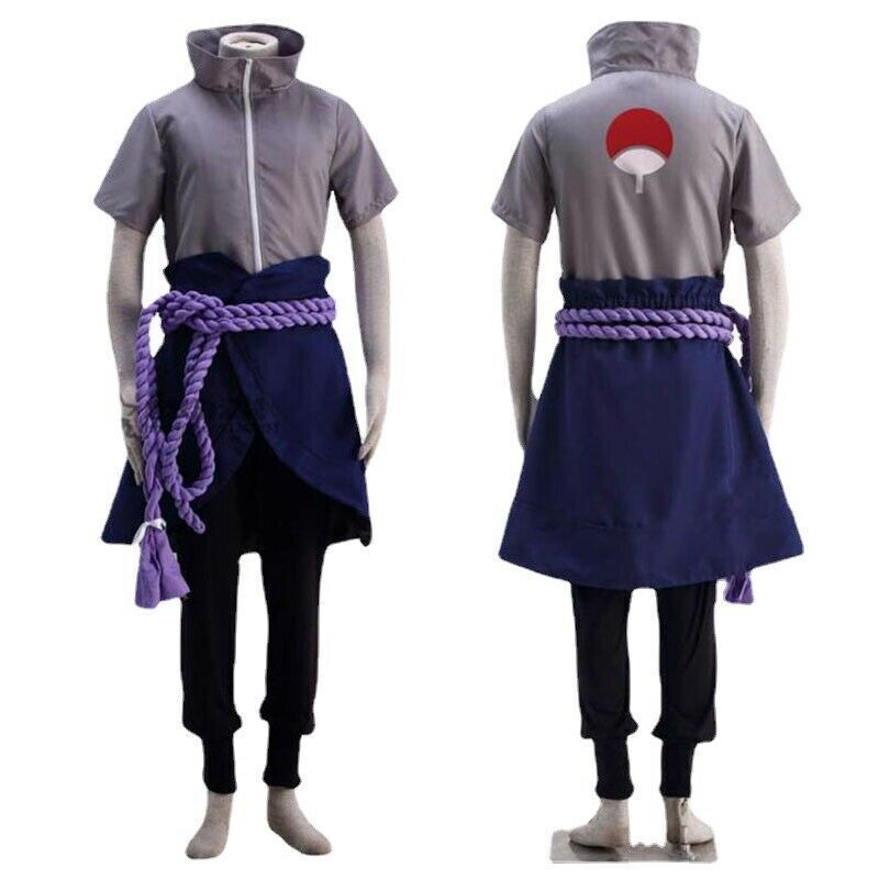 Anime Cosplay Uchiha Sasuke Costumes For Adults Man Woman Shoes