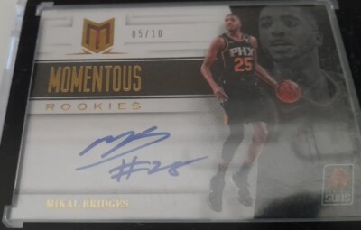 MIKAL BRIDGES Momentous Rookies on Card /10 