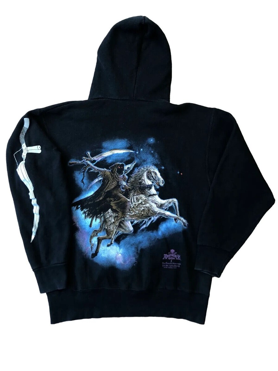 Vintage Alchemy Gothic The Fourth Horseman Hoodie Jacket