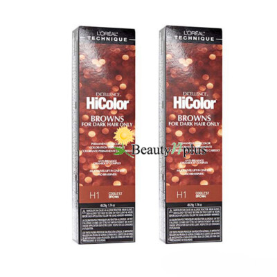 (2 PACKS) L'Oreal Excellence HiColor for Dark Hair - Choose 23 Colors