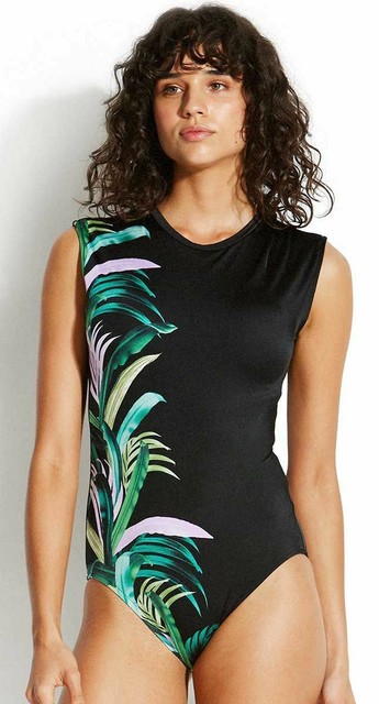 seafolly cap sleeve one piece