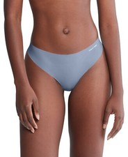 Calvin Klein Women's Invisibles Thong Gray SZ S