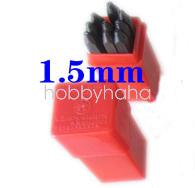9pcs Steel Number Die Stamp 1.5mm Metal Punch Set 0 1 2 3 4 5 6 7 8 9