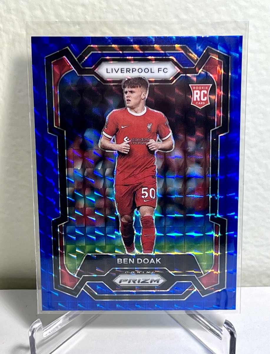 2023-24 Ben Doak RC Panini Prizm Premier League Blue Mosaic Prizm 