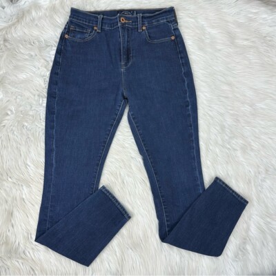Lucky Brand Olivia Skinny Jeans Womens 4/27 Dark Wash High Rise Denim 7W14863