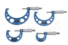 Shars 0-100mm Mechanical Solid Metal Frame Outside Micrometer Set New L}