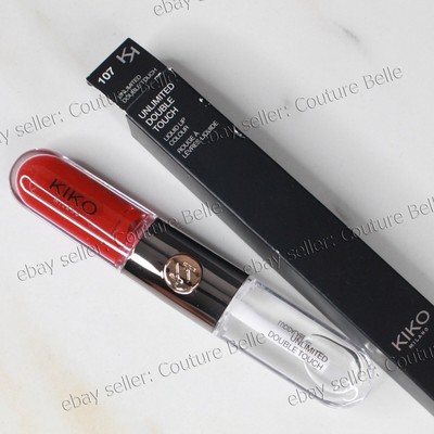 Italy Milano Unlimited Double Touch 107 CHERRY RED Liquid Lipstick Gloss