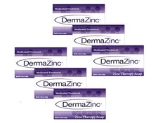 DermaZinc Medicated Treatment Zinc Therapy Soap, 4.25oz - Pack of 6