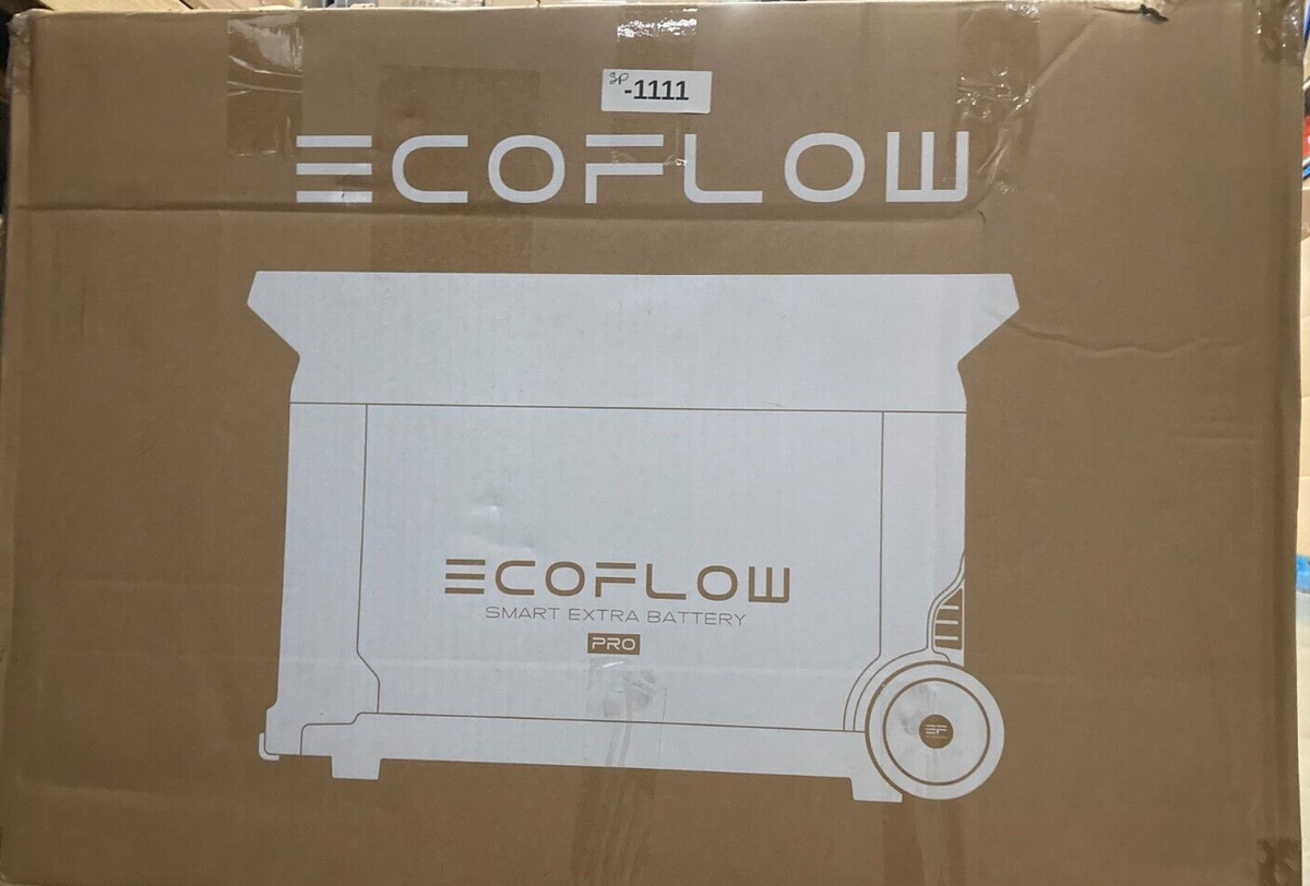 EcoFlow DELTA Pro Smart Extra Battery 3600Wh, EFD500-EB | eBay