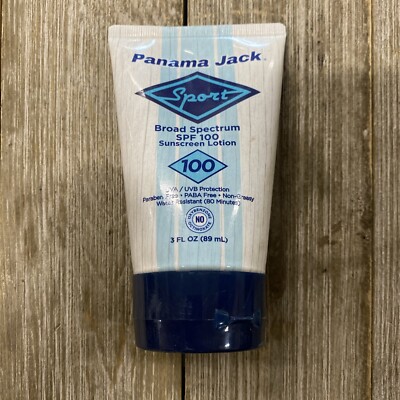 Panama Jack Sport Sunscreen Lotion - SPF 100, Broad Spectrum UVA/UVB Protection