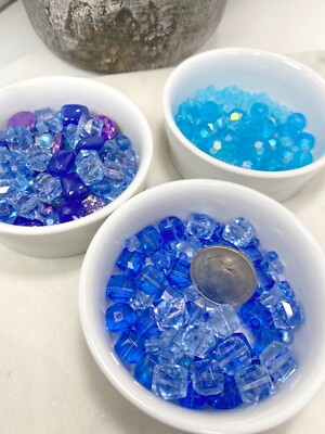 Bulk Lot Glass Beads Multi Mix Shape Color Glass Beads for Jewelry Making 5 lb