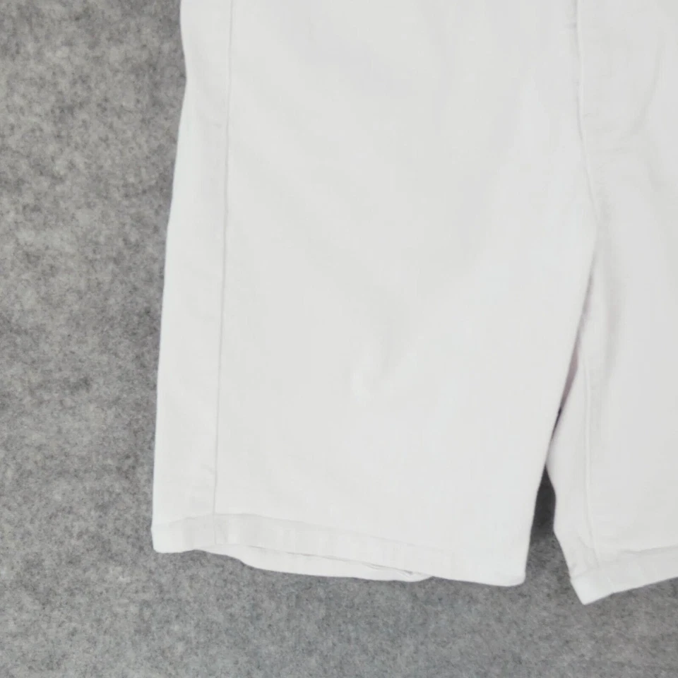 Le Tigre Shorts Womens 12 Mid Rise Denim White w 8" Inseam Ladies - Image 3 of 4