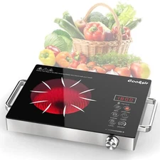 Cooksir Single Burner Electric Cooktop - 110V Portable One Burner Hot Plate 1...
