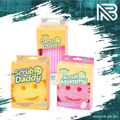 Scrub Daddy Mommy Schwamm - doppelseitig Scheuerschwam sehr saugfähig kratzfrei